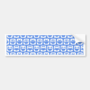 Pegatina Para Coche Patrón de búho azul