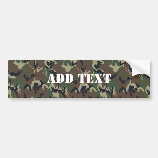 Pegatina Para Coche Patrón de camuflaje verde militar (Frente)