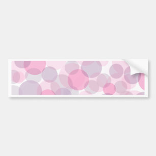 Pegatina Para Coche Patrón de círculos rosados y púrpura