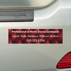 Pegatina Para Coche Patrón de diamante arlequín rojo suave