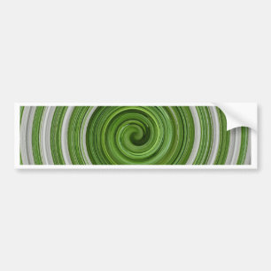 Pegatina Para Coche Patrón de espiral verde-blanco