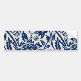 Pegatina Para Coche Patrón de flor azul vintage