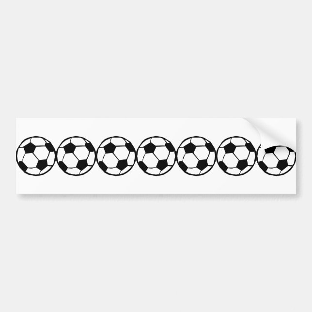 Pegatina Para Coche Patrón de fútbol (Frente)