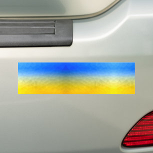 Pegatina Para Coche Patrón de malla geométrica amarillo de Ucrania
