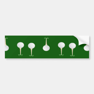 Pegatina Para Coche Patrón de pelotas de golf en verde