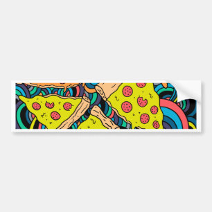 Pegatina Para Coche Patrón de pizza