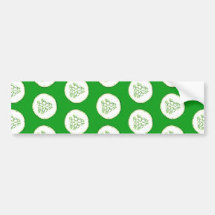 Pegatina Para Coche Patrón de rodajas de pepino