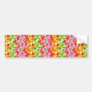 Pegatina Para Coche Patrón de zigzag de verano colorido y lindo