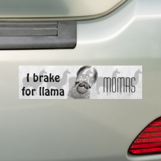 Pegatina Para Coche Patrón Moma Llama Menhdi