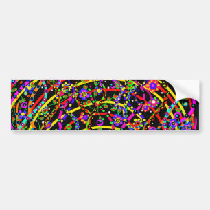 Pegatina Para Coche Patrones de fiesta de diseñador