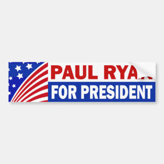 Pegatina Para Coche Paul Ryan para el presidente