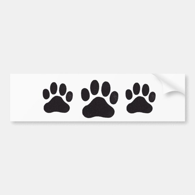 Pegatina Para Coche PawPrint, PawPrint, PawPrint (Frente)