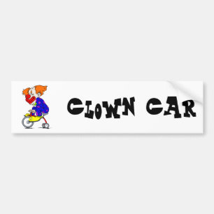 Pegatina Para Coche Payaso en el triciclo