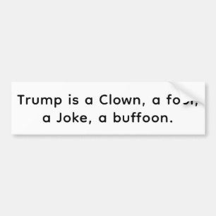 Pegatina Para Coche Payaso Loco Broma bufón Trump Hankamer Artjunkhaus