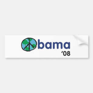 Pegatina Para Coche Paz '08 de Obama