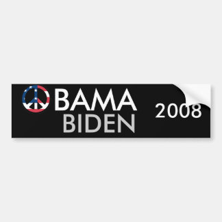 Pegatina Para Coche Paz 2008 de Obama Biden