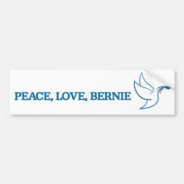 Pegatina Para Coche Paz. Amor. Bernie.