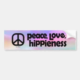 Pegatina Para Coche Paz, amor, hipocresía
