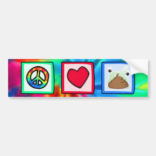 Pegatina Para Coche Paz, amor, impulso