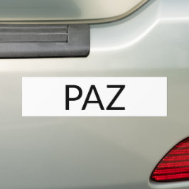 Pegatina Para Coche Paz blanca, negra, española, simple y minimalista