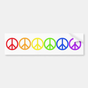 Pegatina Para Coche Paz del arco iris