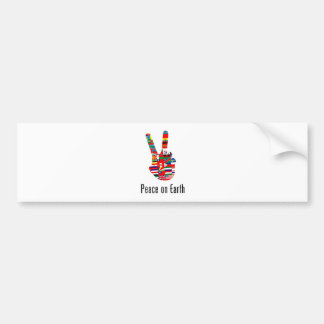 Pegatina Para Coche Paz en la tierra