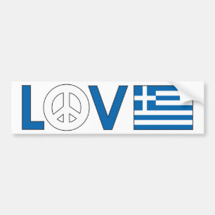 Pegatina Para Coche Paz Grecia del amor