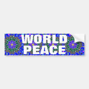 PEGATINA PARA COCHE PAZ MUNDIAL