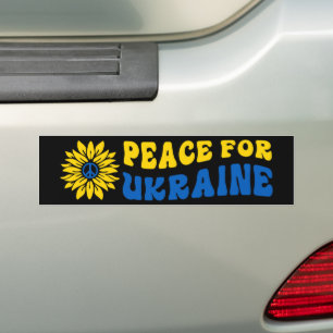Pegatina Para Coche Paz para el girasol de Ucrania
