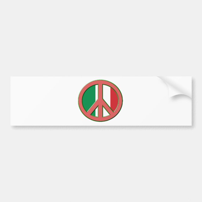 Pegatina Para Coche Paz para Italia (Frente)