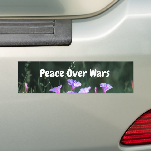 Pegatina Para Coche Paz Sobre Guerras (en coche)
