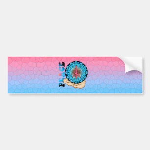 Pegatina Para Coche Paz ~ Sol