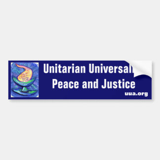 Pegatina Para Coche Paz y justicia de la cáliz de UU