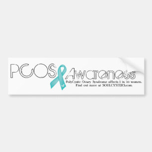 Pegatina Para Coche PCOS Parachoque de Conciencia Stick- Beneficia nue