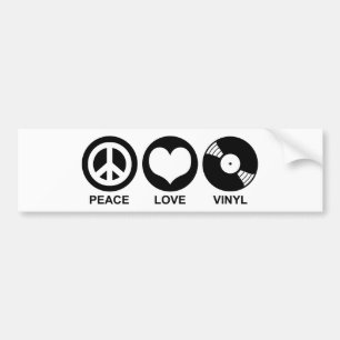Pegatina Para Coche Peace Love Vinyl