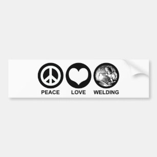Pegatina Para Coche Peace Love Wellness
