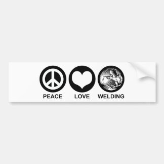 Pegatina Para Coche Peace Love Wellness