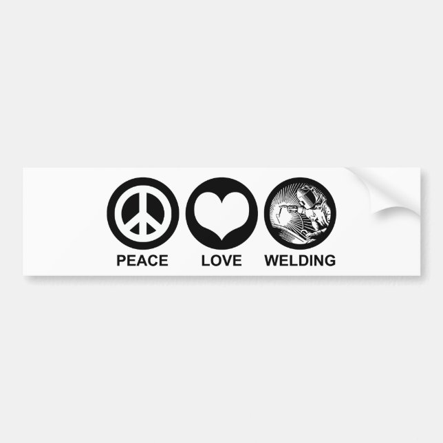 Pegatina Para Coche Peace Love Wellness (Frente)