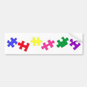 Pegatina Para Coche Pedazo Bumpersticker del rompecabezas del autismo