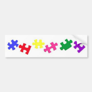 Pegatina Para Coche Pedazo Bumpersticker del rompecabezas del autismo