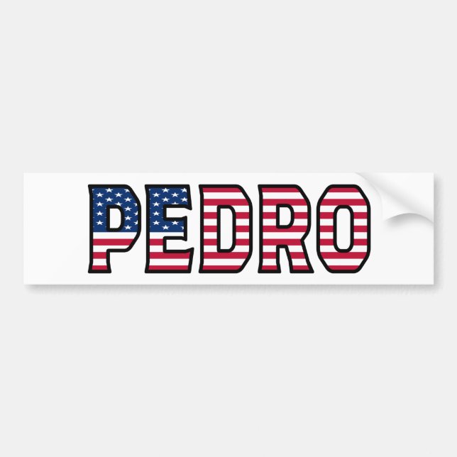 Pegatina Para Coche Pedro Name Vorname Estados Unidos Aufkleber Pegati (Frente)