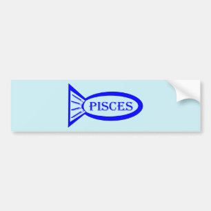 Pegatina Para Coche Pegatina de coche Pisces Star Sign Fish