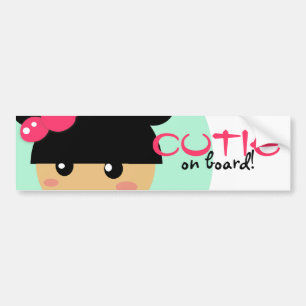 Pegatina Para Coche pegatina del bumber del coche del chica del kawaii