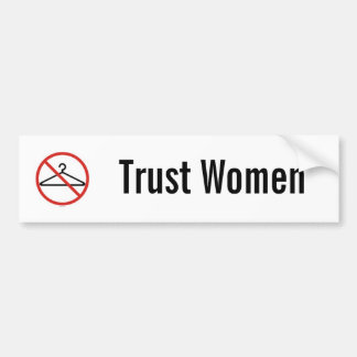 Pegatina Para Coche Pegatina del coche de las mujeres de la confianza