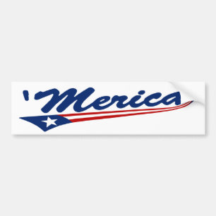 Pegatina Para Coche 'Pegatina para el parachoques de Merica Swoosh