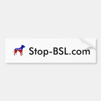 Pegatina Para Coche ¡pegatina para el parachoques de Stop-BSL.com!