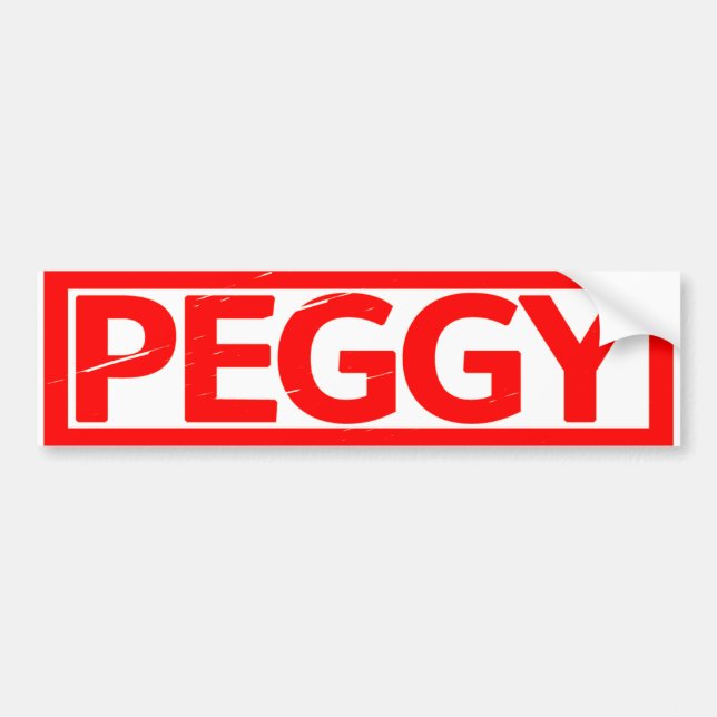 Pegatina Para Coche Peggy Stamp (Frente)