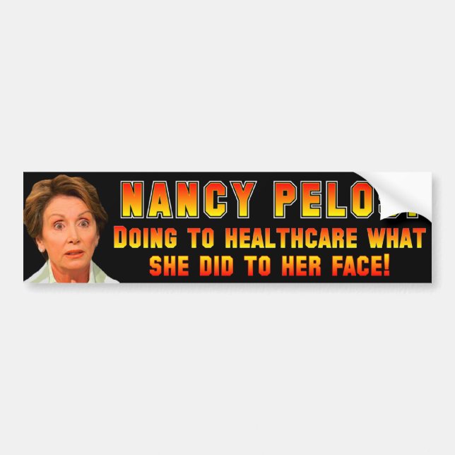 Pegatina Para Coche Pelosi: ObamaCare anti (Frente)