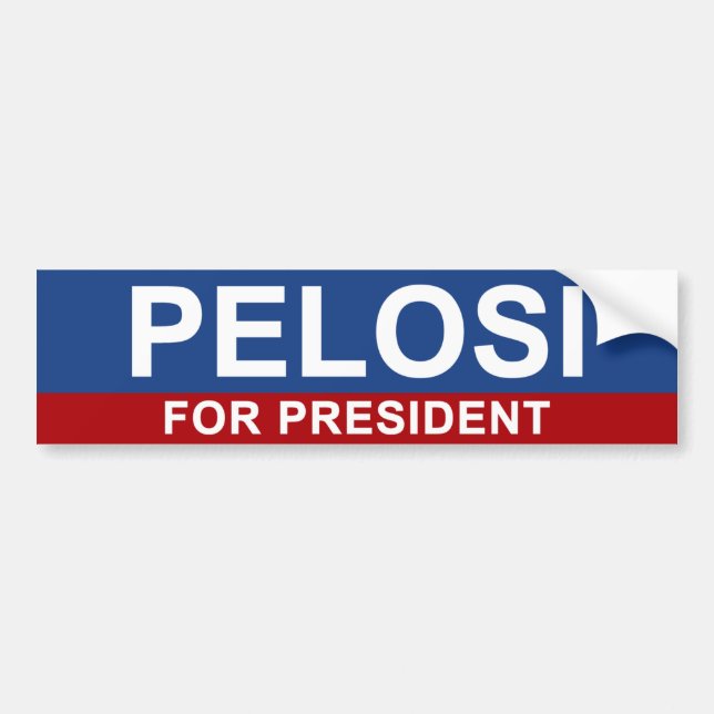 Pegatina Para Coche Pelosi para el presidente (Frente)