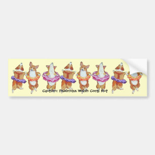 Pegatina Para Coche Pembroke Welsh Corgi Bumper Sticker